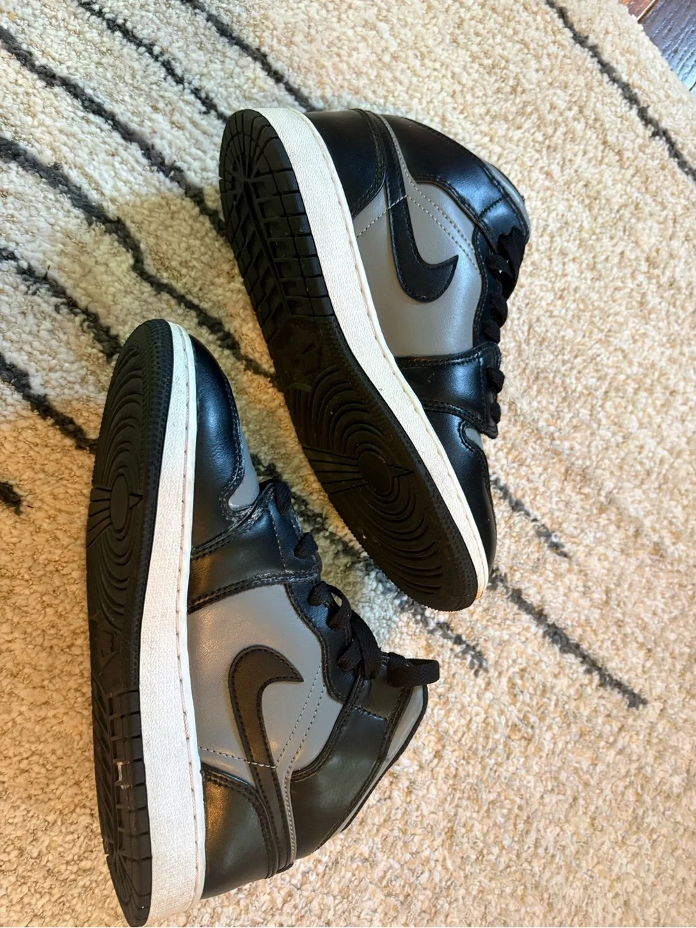 Jordan Low-Top Sneakers in Black and White